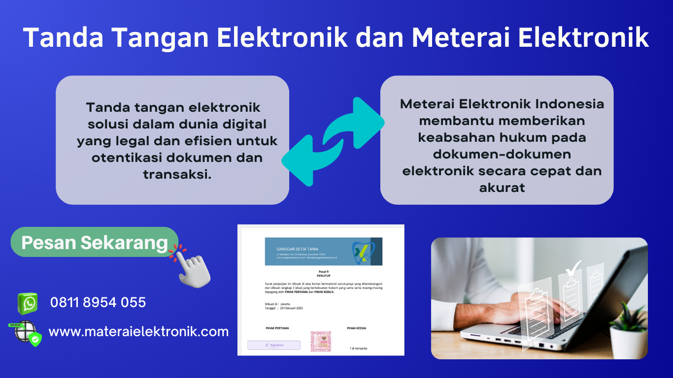 Tanda Tangan Elektronik Yang Sah Secara Hukum Di Indonesia